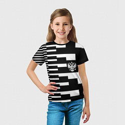 Футболка детская Россия геометрия, цвет: 3D-принт — фото 2