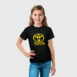 Футболка детская Toyota yellow, цвет: 3D-принт — фото 2