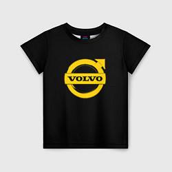 Футболка детская Volvo yellow logo, цвет: 3D-принт