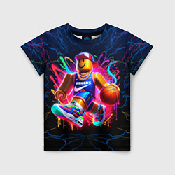 Футболка детская Roblox баскетболист, цвет: 3D-принт