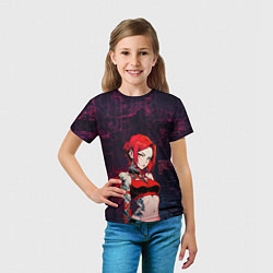 Футболка детская Рыжая девушка с татуировками, цвет: 3D-принт — фото 2