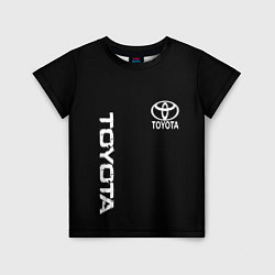 Футболка детская Toyota logo white steel, цвет: 3D-принт