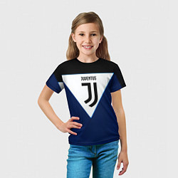 Футболка детская Juventus sport geometry color, цвет: 3D-принт — фото 2