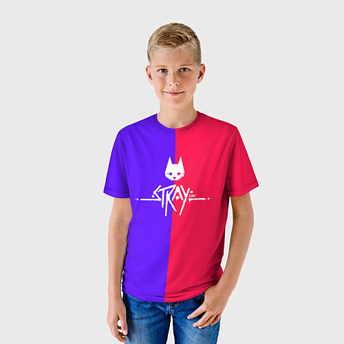 Детская футболка Stray cat games / 3D-принт – фото 3