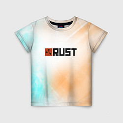 Футболка детская RUST gradient, цвет: 3D-принт