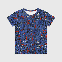 Футболка детская Человечки панки, цвет: 3D-принт