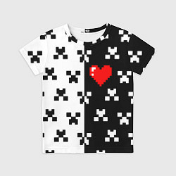 Футболка детская Minecraft pattern love, цвет: 3D-принт