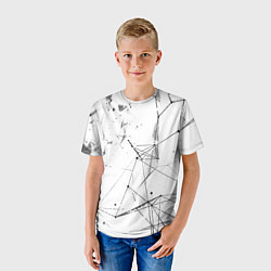 Футболка детская Белый плексус, цвет: 3D-принт — фото 2