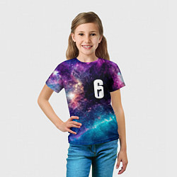Футболка детская Rainbow Six space game, цвет: 3D-принт — фото 2