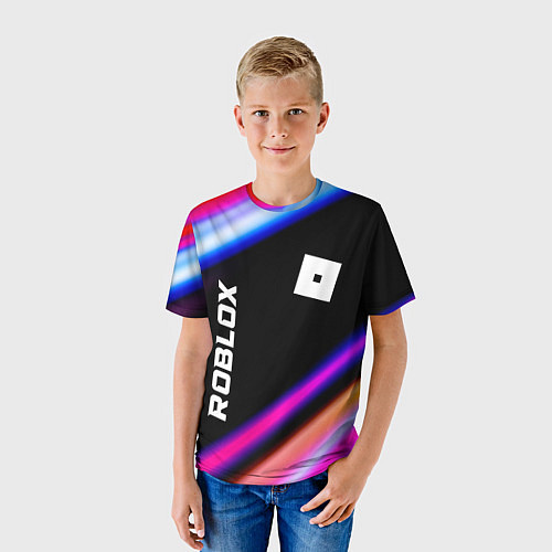 Детская футболка Roblox speed game lights / 3D-принт – фото 3