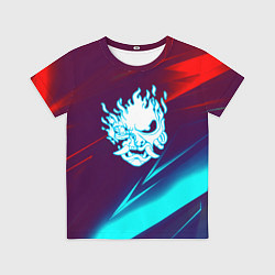Футболка детская Samurai geometry stripes neon, цвет: 3D-принт