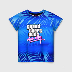 Футболка детская GTA vice city тропики, цвет: 3D-принт
