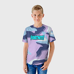 Футболка детская Fortnite camo steel, цвет: 3D-принт — фото 2
