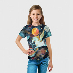 Футболка детская Созвездие пегас, цвет: 3D-принт — фото 2