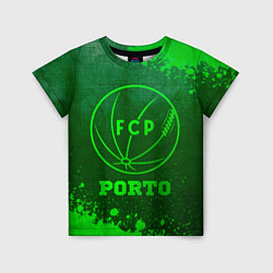 Футболка детская Porto - green gradient, цвет: 3D-принт