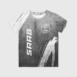 Футболка детская Saab - grey gradient вертикально, цвет: 3D-принт