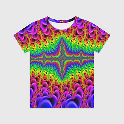 Футболка детская Фрактальный узор психоделика, цвет: 3D-принт