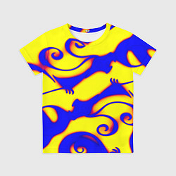 Футболка детская Аниме драконы неон, цвет: 3D-принт