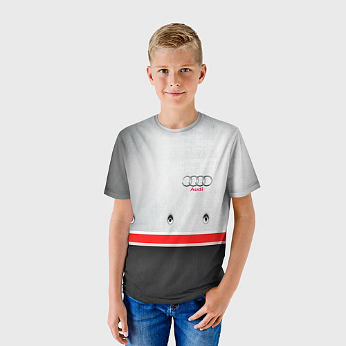 Детская футболка Audi metal sport / 3D-принт – фото 3