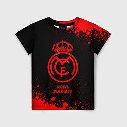 Футболка детская Real Madrid - red gradient, цвет: 3D-принт