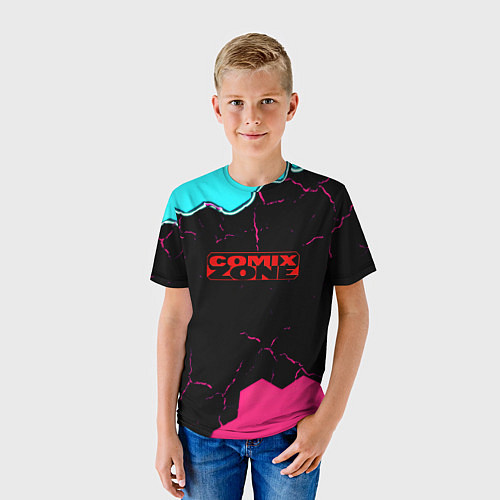 Детская футболка Comix zone hexagon / 3D-принт – фото 3