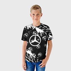 Футболка детская BMW x mercedes, цвет: 3D-принт — фото 2