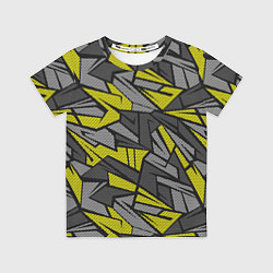 Футболка детская Абстрактный геометрический паттерн, цвет: 3D-принт