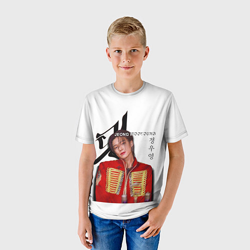 Детская футболка Ateez Jeong Wooyoung / 3D-принт – фото 3