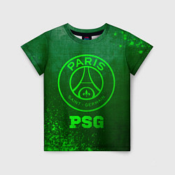 Футболка детская PSG - green gradient, цвет: 3D-принт