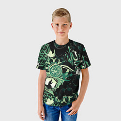 Футболка детская Полумесяц и мусульманские узоры, цвет: 3D-принт — фото 2