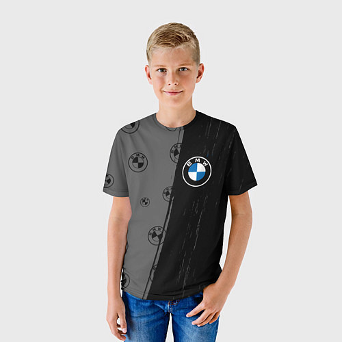 Детская футболка Bmw performance Темный / 3D-принт – фото 3