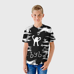 Футболка детская Ъуъ съука memes, цвет: 3D-принт — фото 2