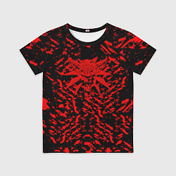 Футболка детская Ведьмак краски, цвет: 3D-принт