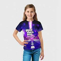 Футболка детская GTA vice city retrovawe, цвет: 3D-принт — фото 2