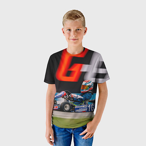 Детская футболка Микро 2024 номер 16 / 3D-принт – фото 3
