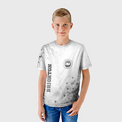 Футболка детская Brighton - white gradient вертикально, цвет: 3D-принт — фото 2