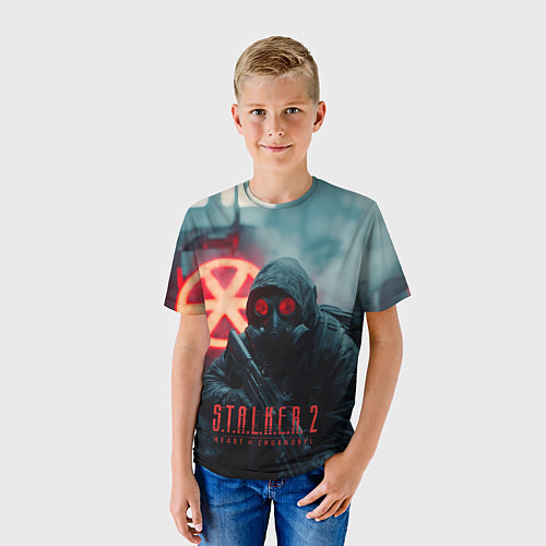 Детская футболка Stalker 2 зараженная зона / 3D-принт – фото 3