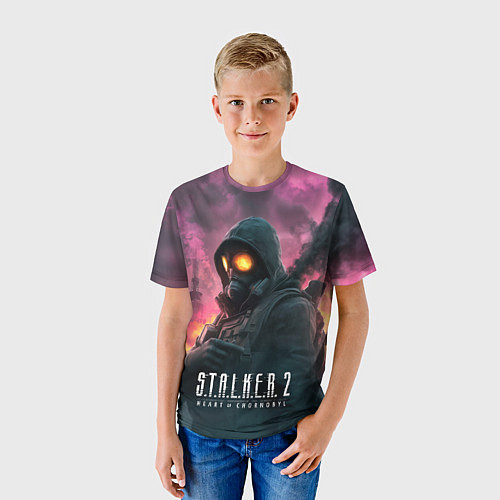 Детская футболка Stalker 2 радиоактивный фон / 3D-принт – фото 3
