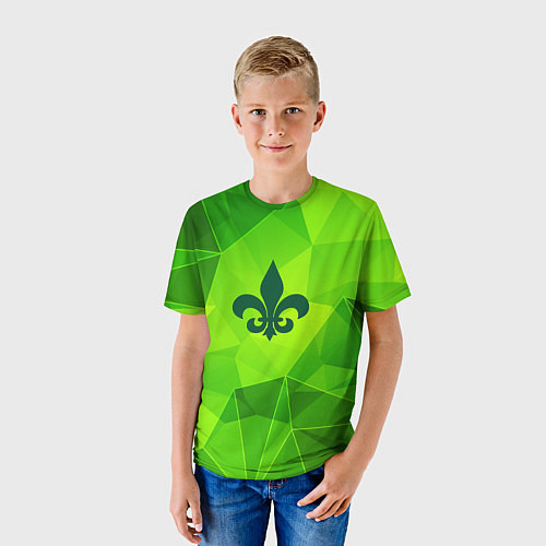 Детская футболка Saints Row green poly / 3D-принт – фото 3