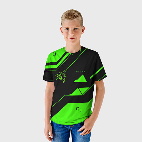 Детская футболка Razer geometry game / 3D-принт – фото 3