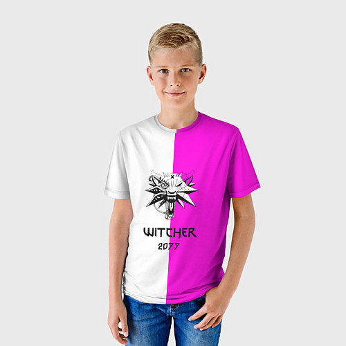 Детская футболка The Witcher line / 3D-принт – фото 3