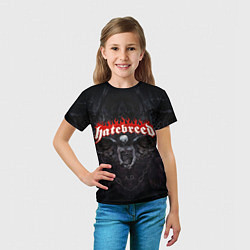 Футболка детская Hatebreed hardcore, цвет: 3D-принт — фото 2