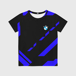 Футболка детская BMW blue geometry, цвет: 3D-принт
