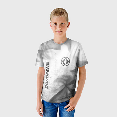 Детская футболка Dongfeng - white gradient вертикально / 3D-принт – фото 3