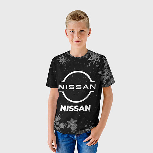 Детская футболка Снежный Nissan / 3D-принт – фото 3
