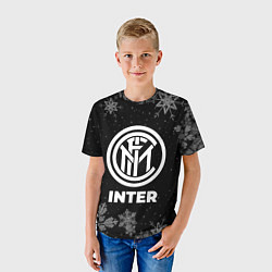 Футболка детская Снежный Inter, цвет: 3D-принт — фото 2