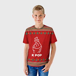 Футболка детская K Pop new year, цвет: 3D-принт — фото 2