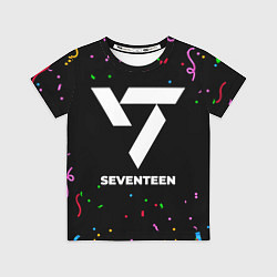 Футболка детская Seventeen конфети, цвет: 3D-принт