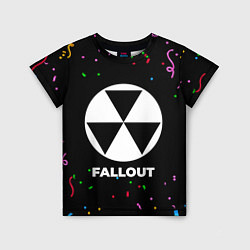 Футболка детская Fallout конфети, цвет: 3D-принт