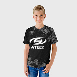 Футболка детская Снежный Ateez, цвет: 3D-принт — фото 2